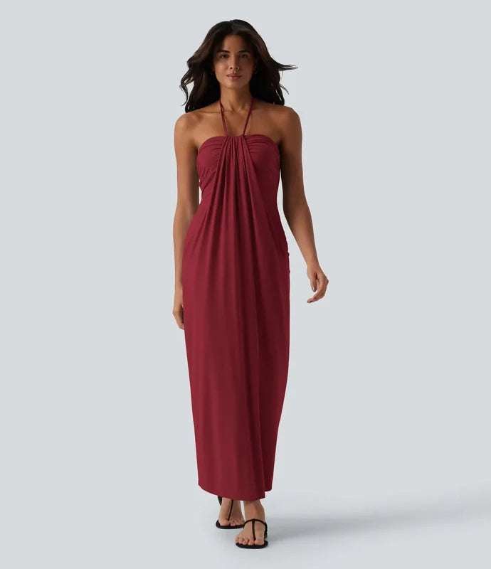 Vinose™ Serenity HalterDress – Soft, Flowy & Flattering