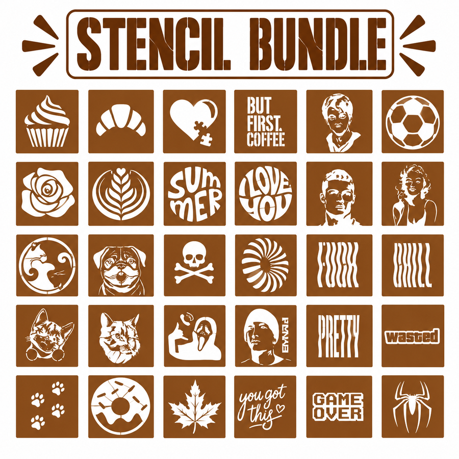 30 Stencil Bundle