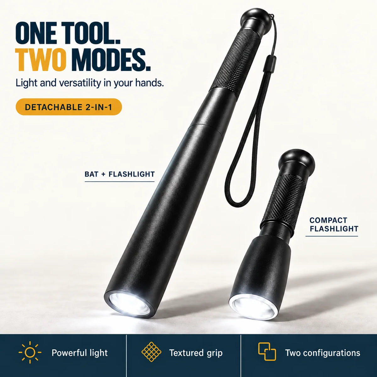 NightGuard™ Tactical Flashlight Baton