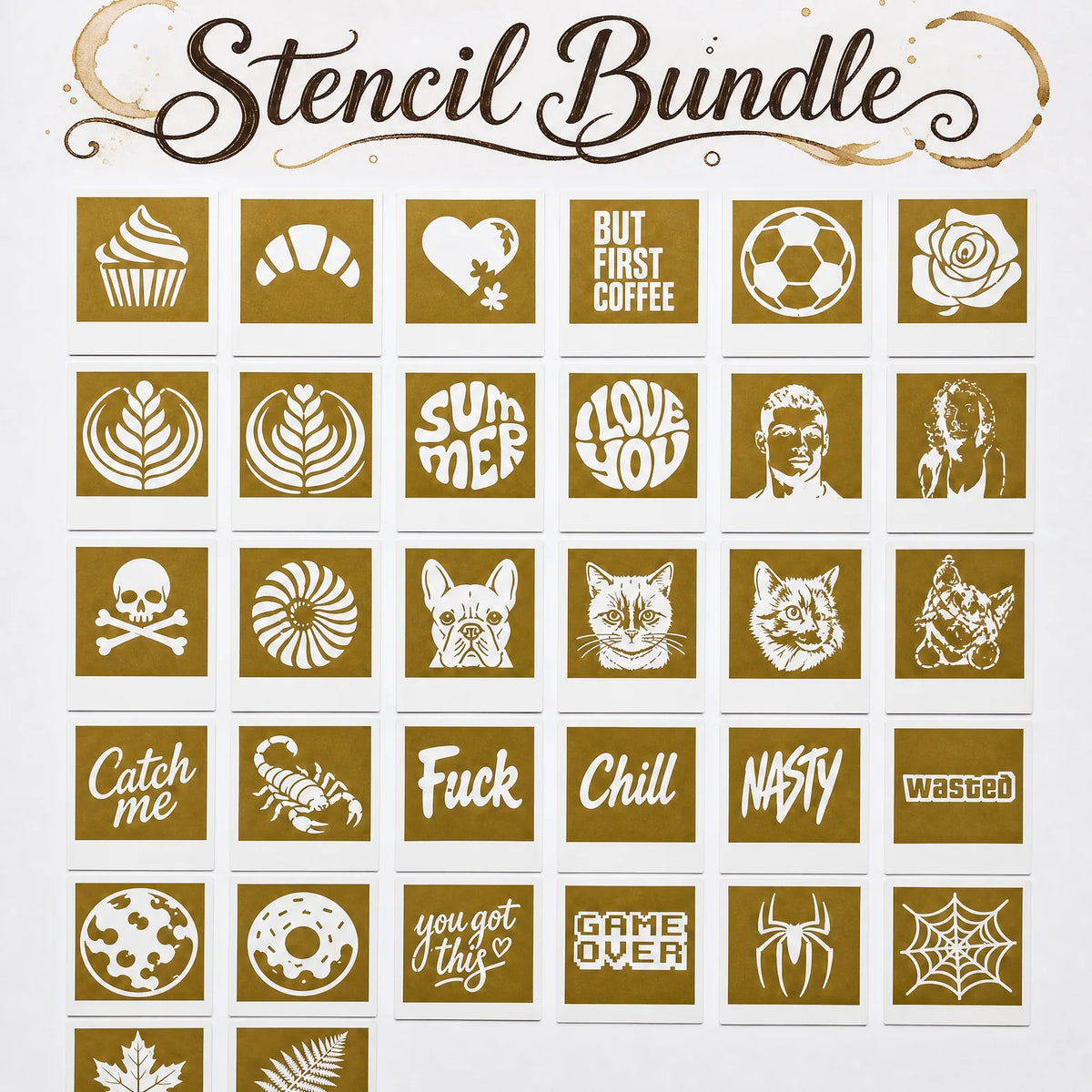 Coffee Photo Printer & Stencil Kit